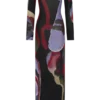 Soraya maxi-jurk met lange mouwen van mesh – Multi Fluid Reverie-print Soraya maxi-jurk met lange mouwen van mesh – Multi Fluid Reverie-print