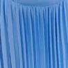 Stacie geplooide halter maxi-jurk – felblauw