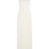 Stacie geplooide halter maxi-jurk – ivoor Stacie geplooide halter maxi-jurk – ivoor