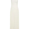 Stacie geplooide halter maxi-jurk – ivoor Stacie geplooide halter maxi-jurk – ivoor