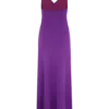 Stacy gebreide halter maxi-jurk – paars/rood Stacy gebreide halter maxi-jurk – paars/rood