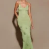 Suki metallic gebreide maxi-jurk – pastelgroen Suki metallic gebreide maxi-jurk – pastelgroen