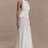 Susan Chiffon Halter Maxi-jurk – Ivoor Susan Chiffon Halter Maxi-jurk – Ivoor