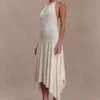 Sylvie Modal Hankie Midi-jurk – Ivoor Sylvie Modal Hankie Midi-jurk – Ivoor