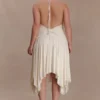 Sylvie Modal Hankie Midi-jurk – Ivoor Sylvie Modal Hankie Midi-jurk – Ivoor