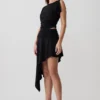 Talise modaal top met volants en korte mouwen – Zwart Talise modaal top met volants en korte mouwen – Zwart