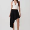Talise modale Hankie midi-rok – Zwart Talise modale Hankie midi-rok – Zwart