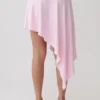 Talise modale midi-rok met vouw – balletroze Talise modale midi-rok met vouw – balletroze