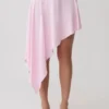 Talise modale midi-rok met vouw – balletroze Talise modale midi-rok met vouw – balletroze