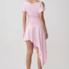 Talise modale midi-rok met vouw – balletroze Talise modale midi-rok met vouw – balletroze