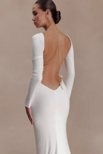 Tallulah Pearl Wrap Chain – Goud