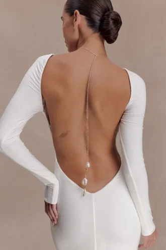 Tallulah Pearl Wrap Chain – Goud