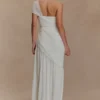 Tamara gerimpelde chiffon midi-jurk – Wit Tamara gerimpelde chiffon midi-jurk – Wit