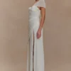 Tamara gerimpelde chiffon midi-jurk – Wit Tamara gerimpelde chiffon midi-jurk – Wit