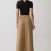 Tanya broek met wijde pijpen – Camel Tanya broek met wijde pijpen – Camel
