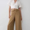 Tanya broek met wijde pijpen – Camel Tanya broek met wijde pijpen – Camel