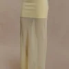 Tanyel doorschijnende maxi-rok van gebreide bandage – Lemon Tanyel doorschijnende maxi-rok van gebreide bandage – Lemon