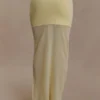 Tanyel doorschijnende maxi-rok van gebreide bandage – Lemon Tanyel doorschijnende maxi-rok van gebreide bandage – Lemon