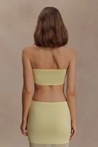 Tanyel gebreide bandeautop – Lemon