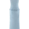 Teagan Midi-jurk met bloemenmotief, handgehaakt – Blauw Teagan Midi-jurk met bloemenmotief, handgehaakt – Blauw