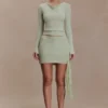 Terrymae gehaakte minirok – pastelgroen Terrymae gehaakte minirok – pastelgroen