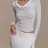 Terrymae gehaakte minirok – Wit Terrymae gehaakte minirok – Wit