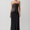 Sabrina maxi-rok van zijde-mix – Zwart Sabrina maxi-rok van zijde-mix – Zwart