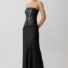 Sabrina maxi-rok van zijde-mix – Zwart Sabrina maxi-rok van zijde-mix – Zwart