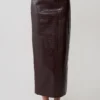 Thalia midi-rok van imitatieleder met krokodillenprint – Merlot Thalia midi-rok van imitatieleder met krokodillenprint – Merlot