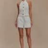 Tiara haltertop – Wit Tiara haltertop – Wit