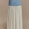 Tully Chiffon Denim Maxi-rok – 80’s Blue Tully Chiffon Denim Maxi-rok – 80’s Blue