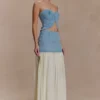 Tully Chiffon Denim Maxi-rok – 80’s Blue Tully Chiffon Denim Maxi-rok – 80’s Blue