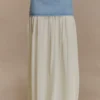 Tully Chiffon Denim Maxi-rok – 80’s Blue Tully Chiffon Denim Maxi-rok – 80’s Blue