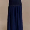Tully Chiffon Denim Maxi-rok – Indigo Blue Tully Chiffon Denim Maxi-rok – Indigo Blue