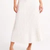 Twyla geplooide maxi-rok – ivoor Twyla geplooide maxi-rok – ivoor