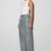 Tyla Diamante-Denim-spijkerbroek – Blauw/groen Tyla Diamante-Denim-spijkerbroek – Blauw/groen