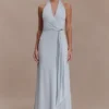 Veda Slinky halter maxi-jurk – lichtblauw Veda Slinky halter maxi-jurk – lichtblauw