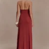 Veda Slinky halter maxi-jurk – Russet Veda Slinky halter maxi-jurk – Russet