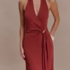 Veda Slinky halter maxi-jurk – Russet Veda Slinky halter maxi-jurk – Russet