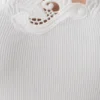 Vianna Broderie geribbelde tanktop – ivoor Vianna Broderie geribbelde tanktop – ivoor