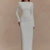 Vienna Slinky Cut-out Maxi-jurk – Wit Vienna Slinky Cut-out Maxi-jurk – Wit