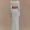 Vienna Slinky Cut-out Maxi-jurk – Wit Vienna Slinky Cut-out Maxi-jurk – Wit