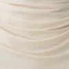 Vina gerimpelde jersey midi-jurk – ivoor