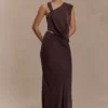 Violeta maxi-rok – donkere chocoladebruin Violeta maxi-rok – donkere chocoladebruin