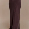 Violeta maxi-rok – donkere chocoladebruin Violeta maxi-rok – donkere chocoladebruin