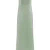 Violette mouwloze satijnen maxi-jurk – Sage