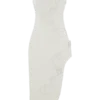 Virginia Suiting geborduurde midi-jurk – Wit Virginia Suiting geborduurde midi-jurk – Wit