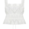 Vivian geborduurde mouwloze top – wit Vivian geborduurde mouwloze top – wit