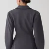 Wesley gestructureerde blazer – Charcoal Shadow Wesley gestructureerde blazer – Charcoal Shadow