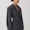 Wesley gestructureerde blazer – Charcoal Shadow Wesley gestructureerde blazer – Charcoal Shadow